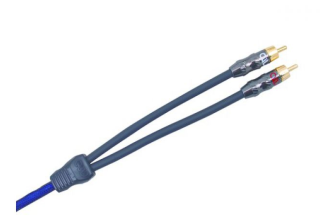 AIV 890352 Connect ARTIC 2-Kanal Cinch-Kabel, 1,5 m - Blau transparent UVP 39,99 €